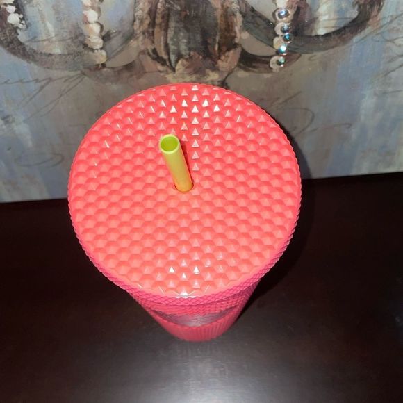 Starbucks Summer 2022 Bling Studded DragonFruit 24oz Tumbler Venti - Picture 4 of 7